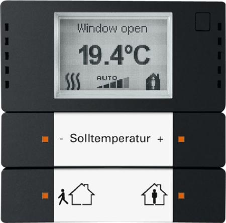 Ruimtetemperatuurregelaar bussysteem